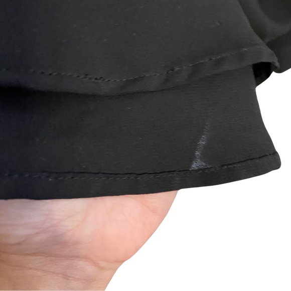 NINE WEST Tunic Top V-Neck Pullover Style in Black Oversized S fits like Medium - Picture 8 of 8